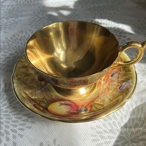 Aynsley Fine Bone China Teacup and Saucer